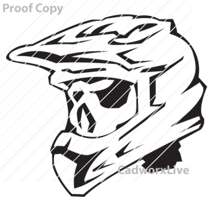 Sports, helmet, moto x, motorcycle,Moto skull,clipart,lineart,vector clip art,line art,t-shirt,designs,silk,screen,teeshirts,screen-printing,embroidery,logo,mascot,Motocross helmet with skull.