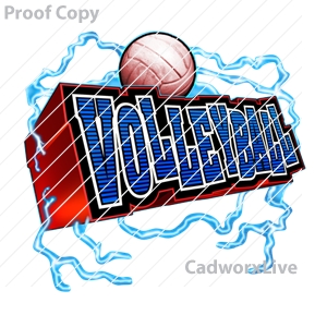 volleyball,sports,lightning,electrical,block text,Stock Art File: vb80003,clipart,lineart,vector clip art,line art,t-shirt,designs,silk,screen,teeshirts,screen-printing,embroidery,logo,mascot,Lightning volleyball with block text.