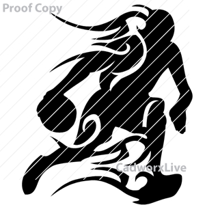 Basketball, sports, flames, fire, flaming, tribal,Tribal flames basketball player,clipart,lineart,vector clip art,line art,t-shirt,designs,silk,screen,teeshirts,screen-printing,embroidery,logo,mascot,Tribal basketball player with flames dribbling in uniform with basketball. 