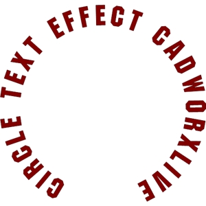 circle text