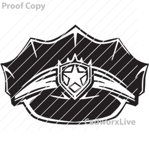 cutups,occupations,police,officer,law,sherrif,hat,cape,Occupations, business,Police hat,clipart,lineart,vector clip art,line art,t-shirt,designs,silk,screen,teeshirts,screen-printing,embroidery,logo,mascot,Police officer hat with star badge.