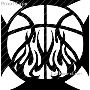 Basketball, sports, flames, volleyball,Basketball fire design,clipart,lineart,vector clip art,line art,t-shirt,designs,silk,screen,teeshirts,screen-printing,embroidery,logo,mascot,Flaming basketball.