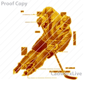 hockey,sports,ice,puck,stick,goalie,fight,Stock Art File: hky40004,clipart,lineart,vector clip art,line art,t-shirt,designs,silk,screen,teeshirts,screen-printing,embroidery,logo,mascot,Hockey player skating with stick in green with imposed images.